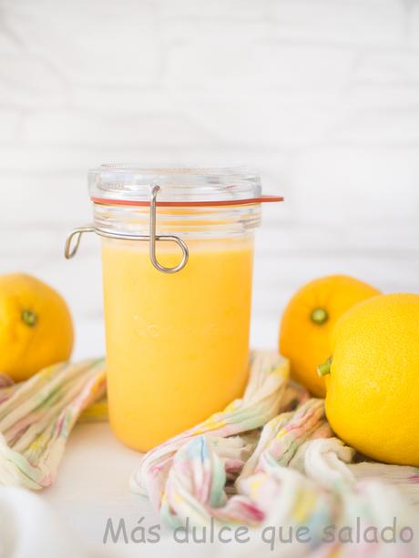 Tarta de queso con lemon curd sin horno Tarta de queso con lemon curd sin horno