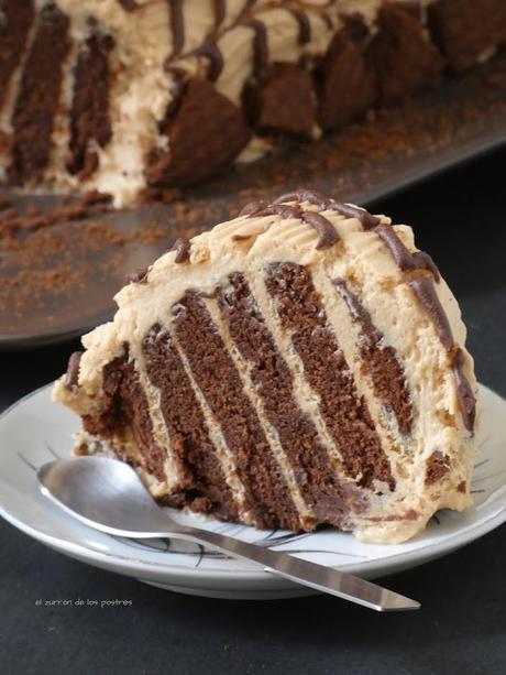 Tronco de Galletas de Cacao con Caramelo Tronco de Galletas de Cacao con Caramelo