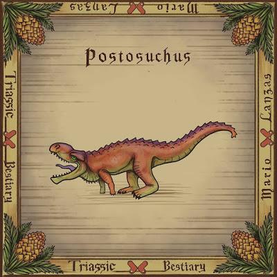 El bestiario triásico de Mario Lanzas