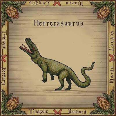 El bestiario triásico de Mario Lanzas