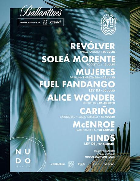 Directes al Mar, ciclo en Castellón con Fuel Fandango, Hinds, Cariño, Soleá Morente, Mujeres, Alice Wonder, McEnroe, Revólver... Directes al Mar, ciclo en Castellón con Fuel Fandango, Hinds, Cariño, Soleá Morente, Mujeres, Alice Wonder, McEnroe, Revólver...