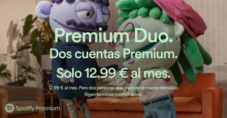 Spotify lanza Premium Duo en España