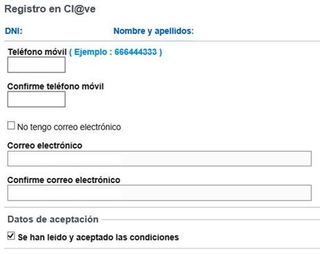 Como registrarse en Cl@ve a través de Internet con certificado electrónico o DNIe
