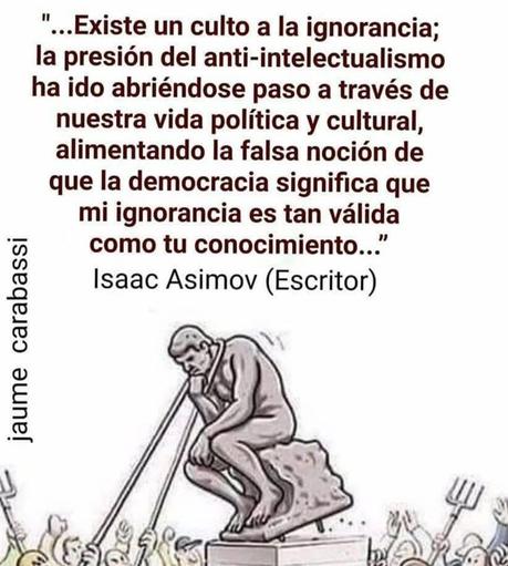 Isaac Asimov: El Culto a la Ignorancia