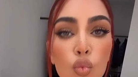 #Moda y #Belleza: Kim Kardashian ahora es pelirroja (VIDEO)