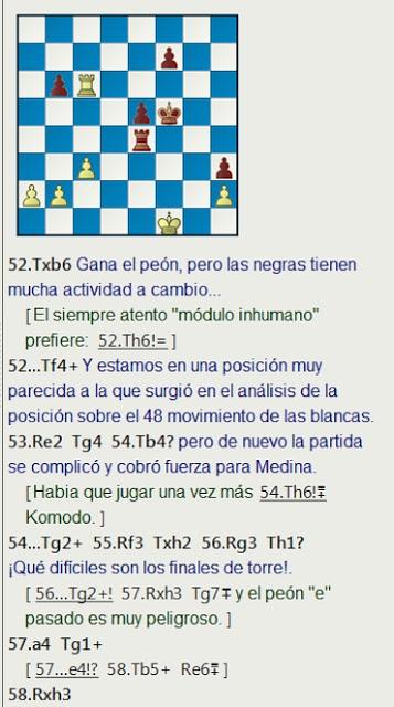 Las tablas de Blas Rodríguez ante el Campeón de España de 1964, el MI Antonio Medina