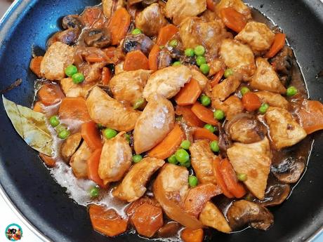 Pechugas de pollo en salsa teriyaki