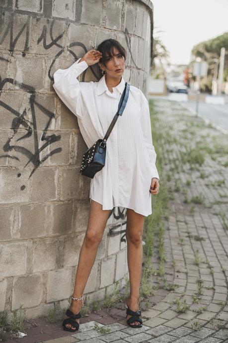 VESTIDO CAMISERO PLISADO DE ZARA camisa plisada