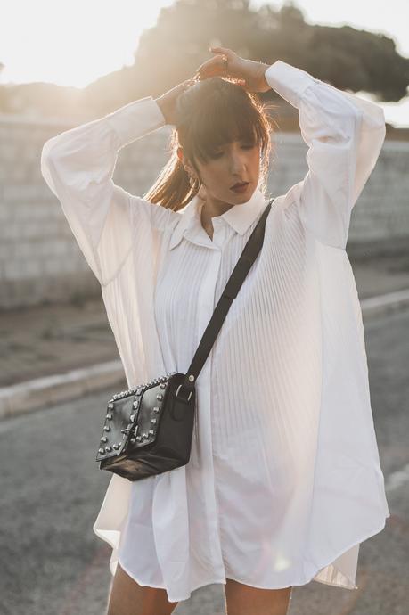 VESTIDO CAMISERO PLISADO DE ZARA VESTIDO CAMISERO PLISADO DE ZARA