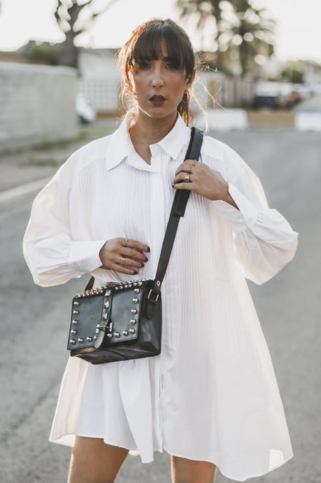 VESTIDO CAMISERO PLISADO DE ZARA