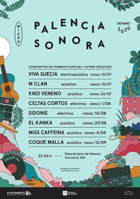 Ciclo de conciertos del Palencia Sonora este verano: Viva Suecia, M Clan, Celtas Cortos, Sidonie, Kiko Veneno...