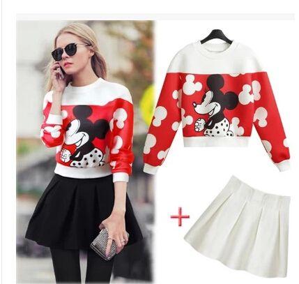 Falda Plisada Mickey Mouse