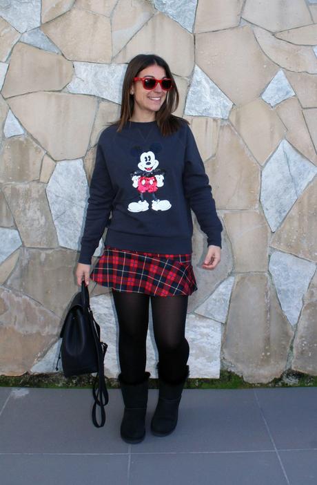 Falda Plisada Mickey Mouse