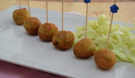 Croquetas de Calabacín, Lechuga y Mozzarella