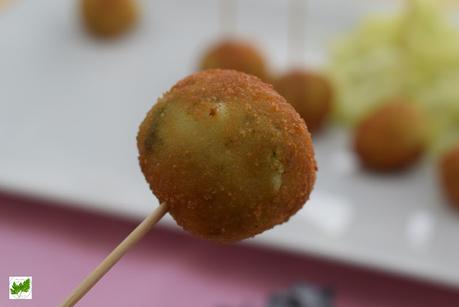 Croquetas de Calabacín, Lechuga y Mozzarella