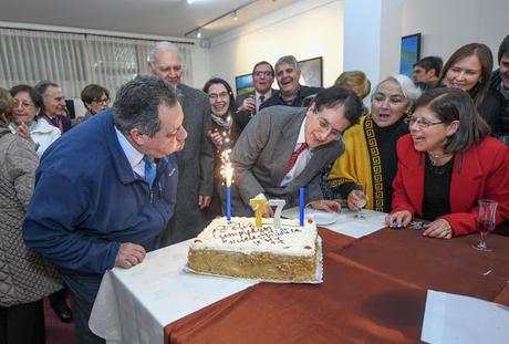 Homenaje a Fortunato Santibáñez Rogel, fundador de la Escuela Artística de Chillán