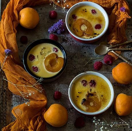 receta de crema de nata con albaricoques y frambuesas creme brulée con albaricoques y frambuesas
