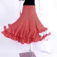 Falda Roja Con Lunares Blancos