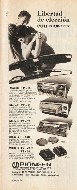 Pionner y sus auto estéreos de magazines y casetes