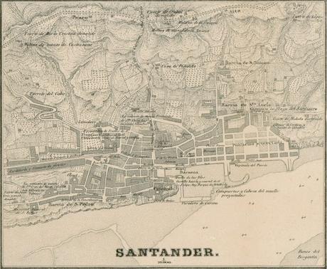 Santander:plano de F. Coello