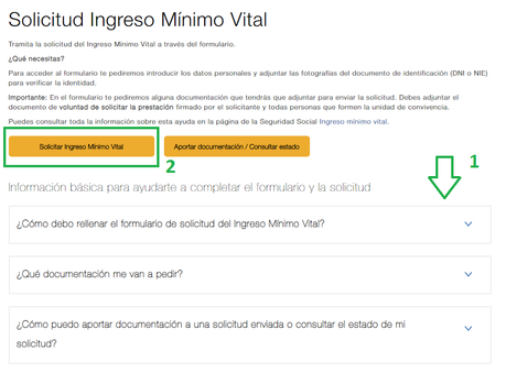 Como solicitar el Ingreso Mínimo Vital sin certificado electrónico, paso a paso