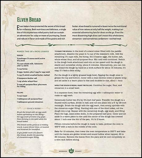 Se anuncia el libro de recetas de D&D Heroes' Feast
