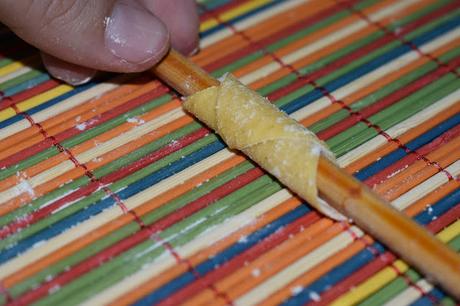 Garganelli con salsa Amatriciana (Pasta fresca paso a paso)