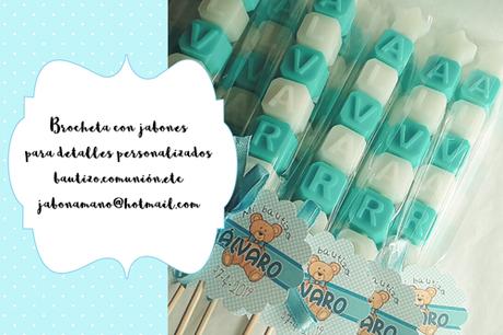 Jabones con nombre para detalles bautizo jabones nombre bautizo letras jabon