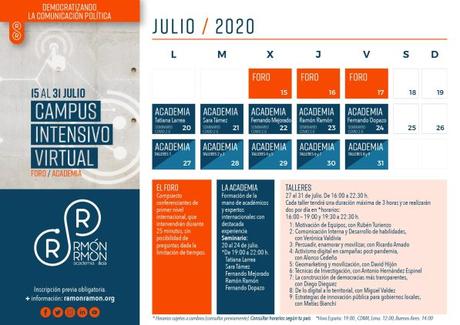 Campus Intensivo Virtual. Democratizando la Comunicación Política del 15 al 31 de julio