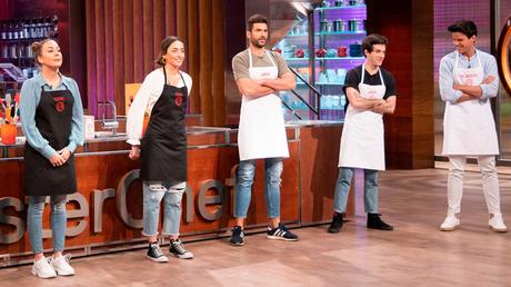 Los cinco finalistas de Masterchef 2020 en las cocinas del programa de...