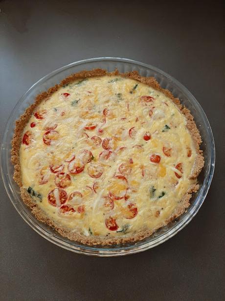 QUICHE DE ACELGAS Y TOMATES CHERRY