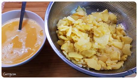 Tortilla de patatas con cebolla Tortilla de patatas con cebolla