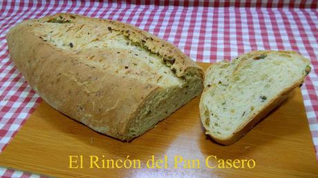 Pan casero con pistachos y queso muy esponjoso Receta fácil