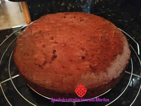 Tarta Brownie con Lacasitos y Nutella