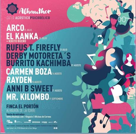 Festival Alhauthor: Rufus T. Firefly, Derby Motoreta's Burrito Kachimba, Carmen Boza, Arco, Anni B Sweet, Mr Kilombo... Festival Alhauthor: Rufus T. Firefly, Derby Motoreta's Burrito Kachimba, Carmen Boza, Arco, Anni B Sweet, Mr Kilombo...