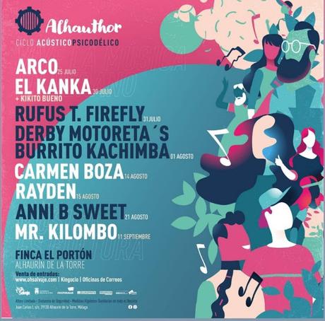 Festival Alhauthor: Rufus T. Firefly, Derby Motoreta's Burrito Kachimba, Carmen Boza, Arco, Anni B Sweet, Mr Kilombo...