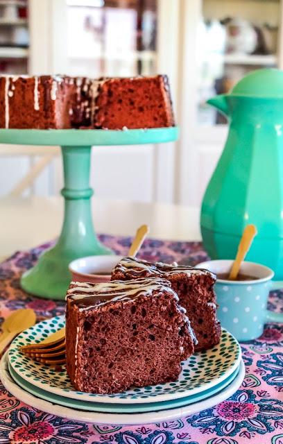 Glazed Chocolates Angel Food Cake Glazed Chocolates Angel Food Cake