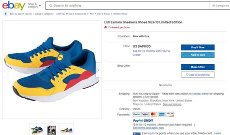Así son las zapatillas que Lidl venderá en España por 12,99€ y por las que se han pagado hasta 1000€ en Ebay Así son las zapatillas que Lidl venderá en España por 12,99€ y por las que se han pagado hasta 1000€ en Ebay