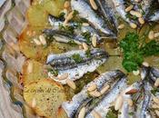 Abanico patatas boquerones