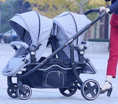 carrito paseo gemelar tandem