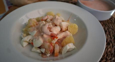 Ensalada de Patatas Cocidas y Gambas con Thermomix ® Thermomix receta de patatas cocidas en ensalada en Thermomix