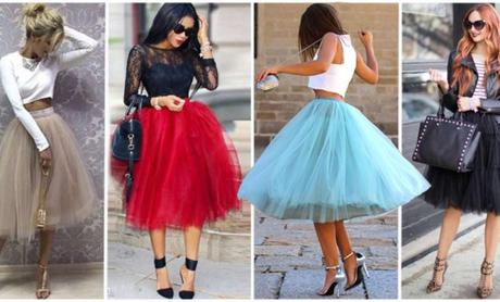 Outfit Falda Roja Larga