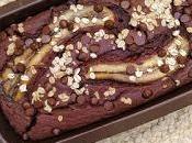 Brownie plátano avena vegano