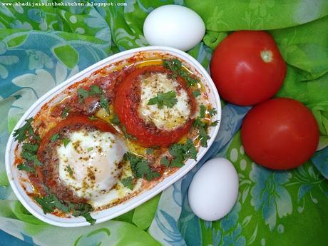 TOMATES FARCIES AUX OEUFS / EGG STUFFED TOMATOES / TOMATES RELLENOS DE HUEVO  / طماطم معمرة بالبيض