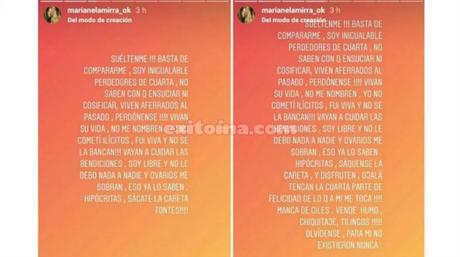 La furia de Marianela Mirra ¿contra Jorge Rial y Samanta Casais? El descargo de Marianela Mirra