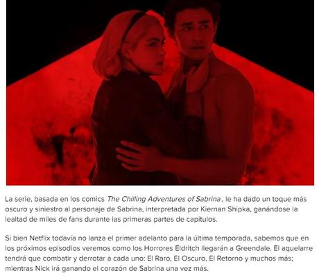 Series de Netflix: La plataforma cancela ‘El mundo oculto de Sabrina’; la cuarta parte será la última