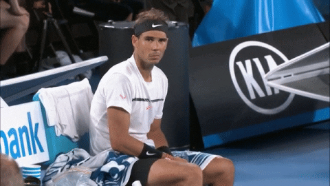 anxous watinig rafa nadal