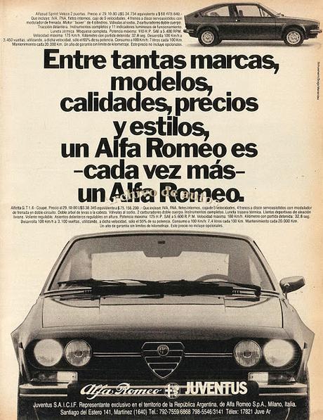 Los Alfa Romeo importados en 1980