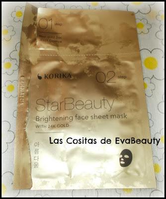 Probando mascarillas KORIKA cosmética coreana kbeauty mascarilla facial oro 24k korika cosmetica coreana notino