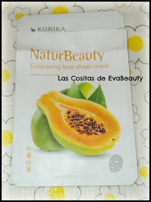 Probando mascarillas KORIKA cosmética coreana kbeauty mascarilla facial exfoliante de papaya korika cosmetica coreana notino